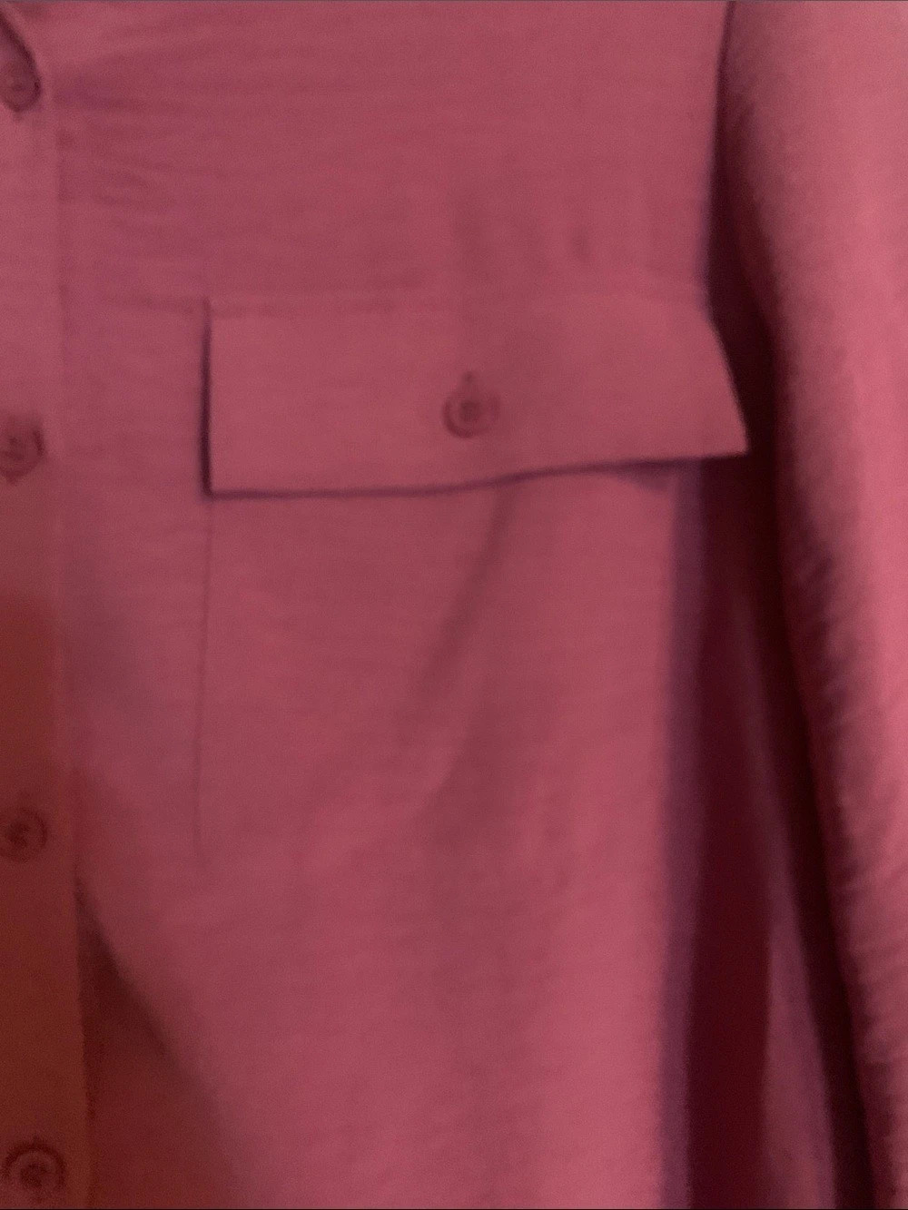 Hilary Radley Button Front Blouse Pink Size Small - Picture 4 of 4